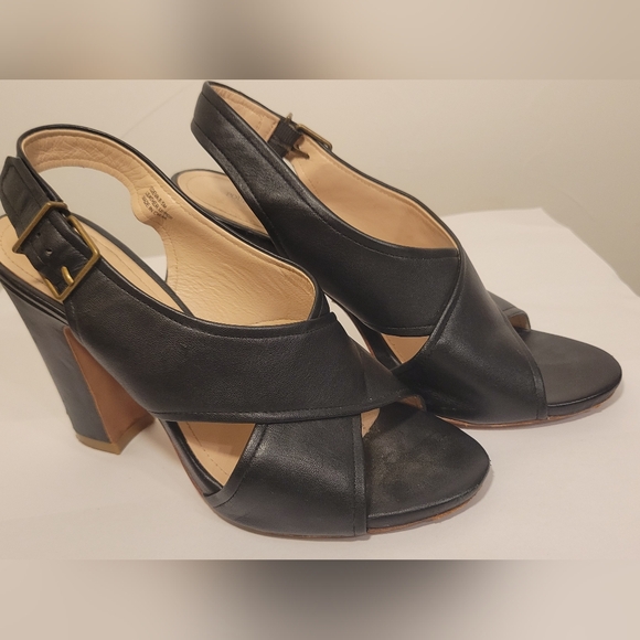 POUR LA VICTOIRE BLACK SLINGBACKS Sz 8.5 - Picture 2 of 12